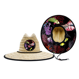 2022 Custom Logo <strong>Straw</strong> <strong>Hat</strong> 100% Nature Grass Beach <strong>Hat</strong> <strong>Straw</strong> for Women Men - Product Image 5