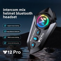 Casque intelligent Y12Pro pour écouteurs, étanche, à réduction de bruit, en matériau PCABS, modèle 2025, pour moto, avec fonction musique