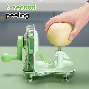 Éplucheur à manivelle pour pommes, coupe-légumes, éplucheur à pommes de terre avec lames en acier inoxydable, machine à éplucher les fruits et légumes, gadgets de cuisine - Product Image 4