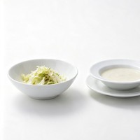 Ensemble de bols en porcelaine blanche de 9 pouces, vaisselle de camping écologique avec bol à soupe profond, passe au lave-vaisselle, vaisselle moderne pour la maison