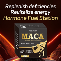 Neewwon Capsules de racine de maca de qualité supérieure Source de fibres alimentaires naturelles idéales pour répondre aux besoins quotidiens en fibres