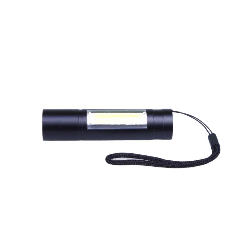 Promotionele 3W Xpe Cob Led Aluminium Tactische Zaklamp Ingebouwde Batterij Handige Usb Oplaadbare Mini Zaklamp