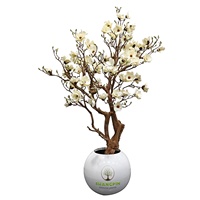 Tik Tok YouTube Instagram dernière plante en pot bonsaï personnalisé rose blanc arbre de fleurs de cerisier artificiel pour la décoration intérieure de la maison