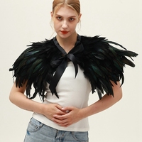Costume de carnaval d'Halloween personnalisé OEM avec bordure en dentelle de couleur, plumes blanches moelleuses, doux et confortable, taille personnalisée pour femmes