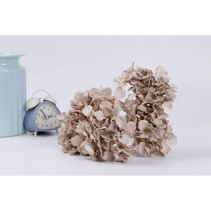 Remise animé en plastique faux hortensia faveurs de mariage pic réel toucher en plastique fausse fleur mariée