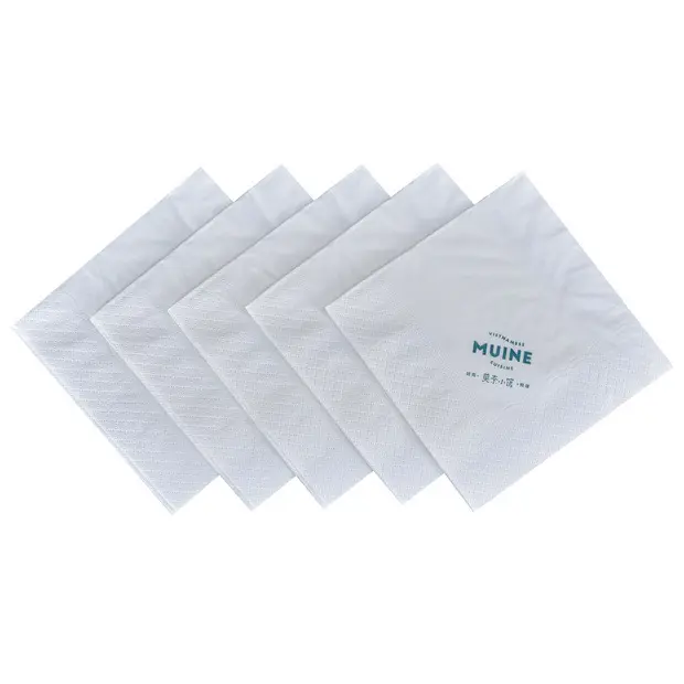 Restaurant Paper Napkins Customized Logo and Size disposable Serviettes Napkins