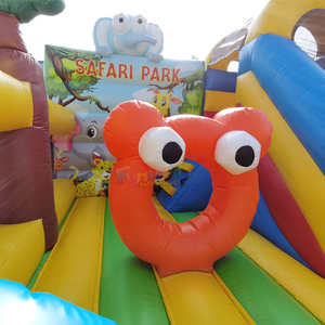 Wholesale outdoor <b>bounce</b> house aufblasbare hupfburg commercial inflatable jungle bouncy <b>castle</b> combo for kids party - Product Image 5