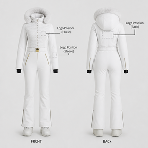 Combinaison <span class=keywords><strong>de</strong></span> ski pour femme, blanche, sur mesure, imperméable, en fausse fourrure, combinaison <span class=keywords><strong>de</strong></span> ski une pièce, vêtements <span class=keywords><strong>de</strong></span> ski et <span class=keywords><strong>de</strong></span> neige pour femme - Product Image 4