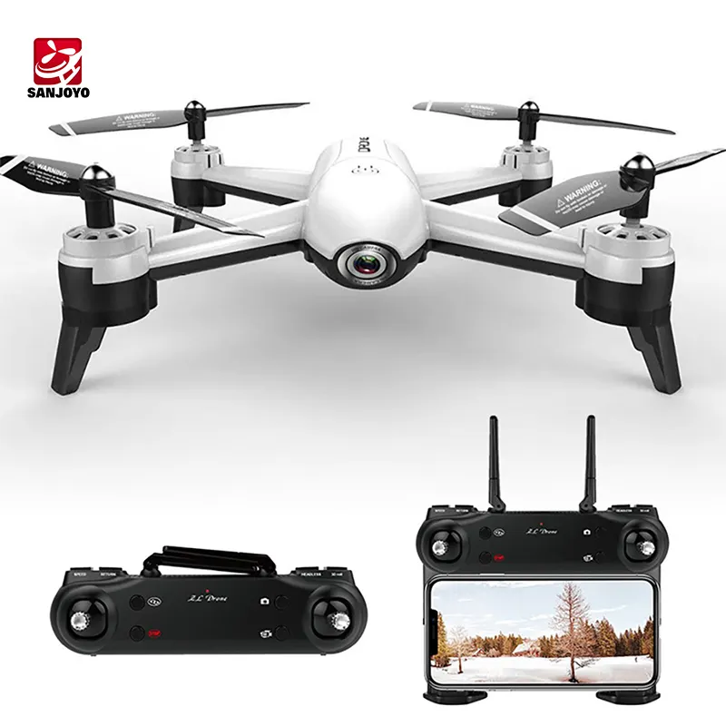 Fpv Radio Control Optical Flow Long Flight Time Dual Dron Selfie Professional Stabilizing Helicopter 4k Camera Drone SJY-SG106