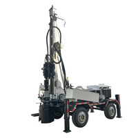 Perceuse de forage hydraulique DTH Portable montée sur remorque pour forage de puits en eau profonde