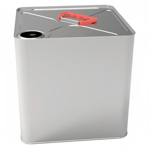<b>Square</b> Tin Can 12 lt Thinner Container 232 x 232 mm x H235mm - Product Image 2