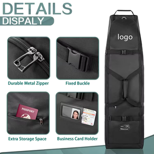 Sac de voyage de golf de taille universelle pour l'extérieur, étui de voyage de golf robuste et résistant à l'usure avec roues - Product Image 4