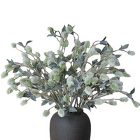 Vente en gros de feuilles artificielles en plastique de haute qualité à tige unique de 60 cm pour la décoration de la maison, les fêtes, les mariages, les arrangements floraux