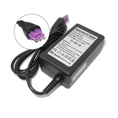szhyon Power Adapter compatible with HP Deskjet 0957-2385 1518 1510 1010 22v 455ma 2 Prong Scanner Ac Dc Charger