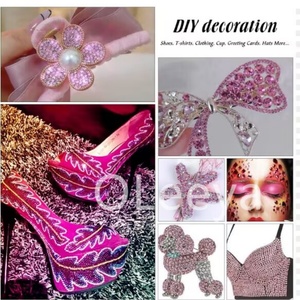 Strass à dos plat taillés en diamant, prix de gros SS3-SS50, non thermocollants, pour accessoires de nail art, pierres scintillantes - Product Image 6