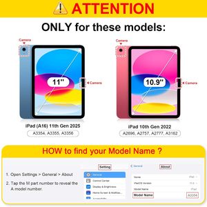 Lai Mỏng Trường Hợp Đối Với <span class=keywords><strong>iPad</strong></span> 11 10th Thế Hệ 11 10.9 Inch 2025 2022 Màu Hồng Rõ Ràng Trong Suốt Trở Lại Shell Bút Chì Bìa - Product Image 5