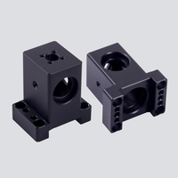Pièces mécaniques usinées CNC de précision sur mesure pour blocs, en alliage d'aluminium et acier inoxydable, pour fixation de base