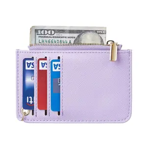 ODM/OEM Card Holder Wallet Rfid Blocking Slim Credit Card Holder Wallet With Key Chain