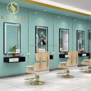 Miroir de salon LED moderne mural avec <span class=keywords><strong>table</strong></span> de coiffure et tiroir - Product Image 2