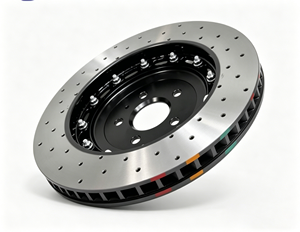 أقراص فرامل عائمة فاخرة من قطعتين لسيارات BMW M3 M4 وأودي RS3 8V RS4 RS6 ومرسيدس AMG وبورش عالية الأداء مع ثقوب وفتحات - Product Image 1
