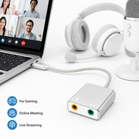 Adaptateur audio USB C vers 3,5 mm avec prise casque et microphone pour smartphone et ordinateur portable de type C
