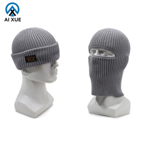 Doppio scopo Logo personalizzato cappello di <span class=keywords><strong>cotone</strong></span> invernale stile Y2K Full Face maschera a maglia passamontagna per motocicli per la pesca - Product Image 1
