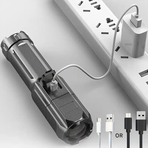 Powerful Rechargeable USB <b>LED</b> <b>Flashlight</b> 14500 100000 Lumens Tactical Zoom Fishing Hunting Portable - Product Image 5