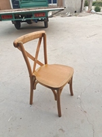 Chaises en bois d'enfants de croix de dos pour des chaises d'enfants de location de banquet de mariage d'hôtel