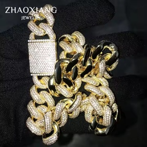 Fabricante de Joyería Personalizada, Cadena Cubana de Alta Calidad con Circonitas Cúbicas, Estilo Hiphop, Collar de Cadena con Diamantes de Circonita Cúbica para Hombre - Product Image 5