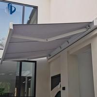 Auvent rétractable à cassette intégrale le plus vendu, écran pliant pour usage extérieur en cuisine, cadre en aluminium thermolaqué, fabricant