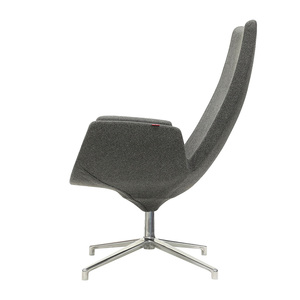 <span class=keywords><strong>Sillón</strong></span> Ergonómico Moderno Tapizado en Tela con Base Giratoria <span class=keywords><strong>y</strong></span> Respaldo Alto para Oficina en Casa - Product Image 5