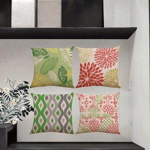 INSHARE Modern Abstract Colorful Flower Printed 100% Polyester Square <b>Cushion</b> <b>Cover</b> 45x45cm Hospital Home Eco-Friendly - Product Image 2