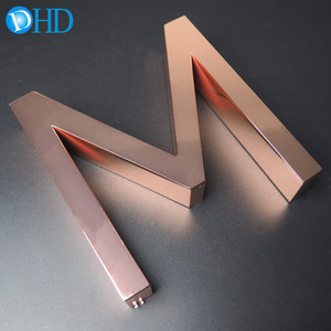 Lettere in Acciaio Inox Personalizzate Non Illuminate, Insegna Logo 3D in <span class=keywords><strong>Metallo</strong></span> <span class=keywords><strong>da</strong></span> <span class=keywords><strong>Parete</strong></span> per Decorazione Commerciale - Product Image 3