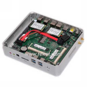 Kích Thước Siêu Nhỏ Tất Cả Khung Gầm Nhôm Không Quạt MINI PC <span class=keywords><strong>Intel</strong></span> Celeron <span class=keywords><strong>1037U</strong></span> 2980U Và 3556U <span class=keywords><strong>CPU</strong></span> Cho Biển Báo Kỹ Thuật Số Hoặc HTPC - Product Image 1
