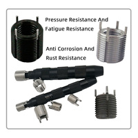 Carbon Steel Fasteners Key Locking Thread Insert Color Black Insert Wire Threaded Kit M4 Threaded Bushing Metric High Strength