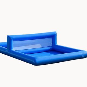Cancha de Voleibol Inflable Gigante Azul para <span class=keywords><strong>Playa</strong></span>, Campo de Deportes Acuáticos, Canchas Inflables para Piscina con Piscina para Jugar en el Agua - Product Image 4