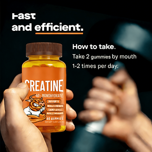 Bonbons gélifiés de créatine monohydrate et de vitamines à marque privée OEM/ODM pour la préparation avant l'entraînement pour femmes et hommes - Product Image 2