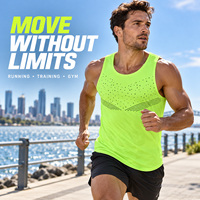 Vente en gros de débardeurs d'entraînement ultra légers pour hommes, débardeurs de sport sans manches de haute qualité, livraison rapide directe d'usine