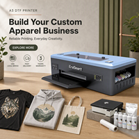 Mesin Cetak Kaos Semi-Otomatis EraSmart A3 DTF Printer 1390 Baru dengan Mesin Penggoyang Bubuk Tinta Pigmen