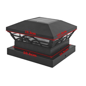 Ilike Solar <b>Pillar</b> <b>Light</b> 8led Aluminum Alloy Outdoor Garden Fence Lighting - Product Image 5