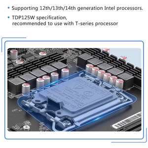 12-Drive NAS M-ATX Bo mạch chủ DDR5 Bộ nhớ M.2 4 PCIe khe cắm hỗ trợ vPro - Product Image 4
