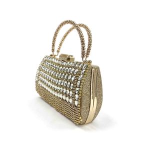 Borse da sera promozionali di lusso da <span class=keywords><strong>donna</strong></span> alla moda con <span class=keywords><strong>pochette</strong></span> quadrate strass nappa borse scintillanti per feste femminili - Product Image 6