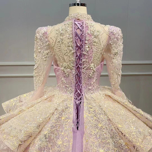 Vintage Pink Princess Ball Gown <strong>Debut</strong> <strong>Dresses</strong> Long Sleeve Sweet 16 Princess <strong>Dress</strong> Wn031 - Product Image 3