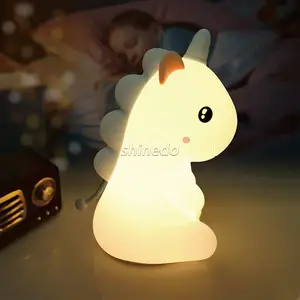 Birthday gift remote control unicorn doll clap light night bedroom atmosphere light