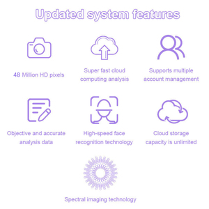Analizador Facial 3D Q2, Sistema de Diagnóstico con Análisis UV, Detector de 42 Millones, Espejo Escáner, Máquina Analizadora de Piel Facial - Product Image 2