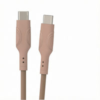 Kabel USB-C ke USB-C Anti Tekuk 20K, Pengisian Cepat 240W, Menggunakan Selubung TPE, Konduktor Tembaga Murni Terlindungi