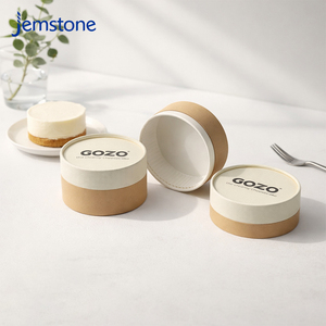 กล่องกระดาษแข็งสำหรับใส่เค้ก ขนมหวาน ลูกอม  แบบรีไซเคิล เป็นมิตรกับสิ่งแวดล้อม  สำหรับอาหาร  พร้อมโลโก้สั่งทำพิเศษ  หรูหรา สำหรับชีสเค้ก  ทำจากกระดาษคราฟท์ - Product Image 6