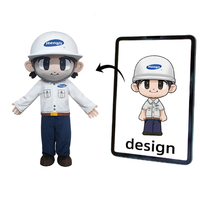 Costume de mascotte publicitaire personnalisé en EVA pour adultes, avec logo de marque, pour la promotion de l'entreprise, en forme d'animal de dessin animé, fabriqué en usine