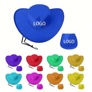 Sombrero Vaquero con Bandera de País Personalizada - Sombrero Plegable para Aficionados al Fútbol, Fiestas y Eventos Promocionales - Product Image 2