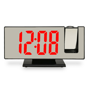 KH-CL017 Large LED <strong>Display</strong> 4 Level Brightness 12/24 Hour Snooze Digital 180 Projection <strong>Alarm</strong> <strong>Clock</strong> for Bedroom Elders Kids - Product Image 5